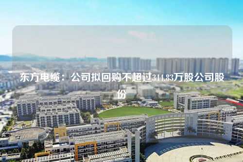 东方电缆：公司拟回购不超过344.83万股公司股份